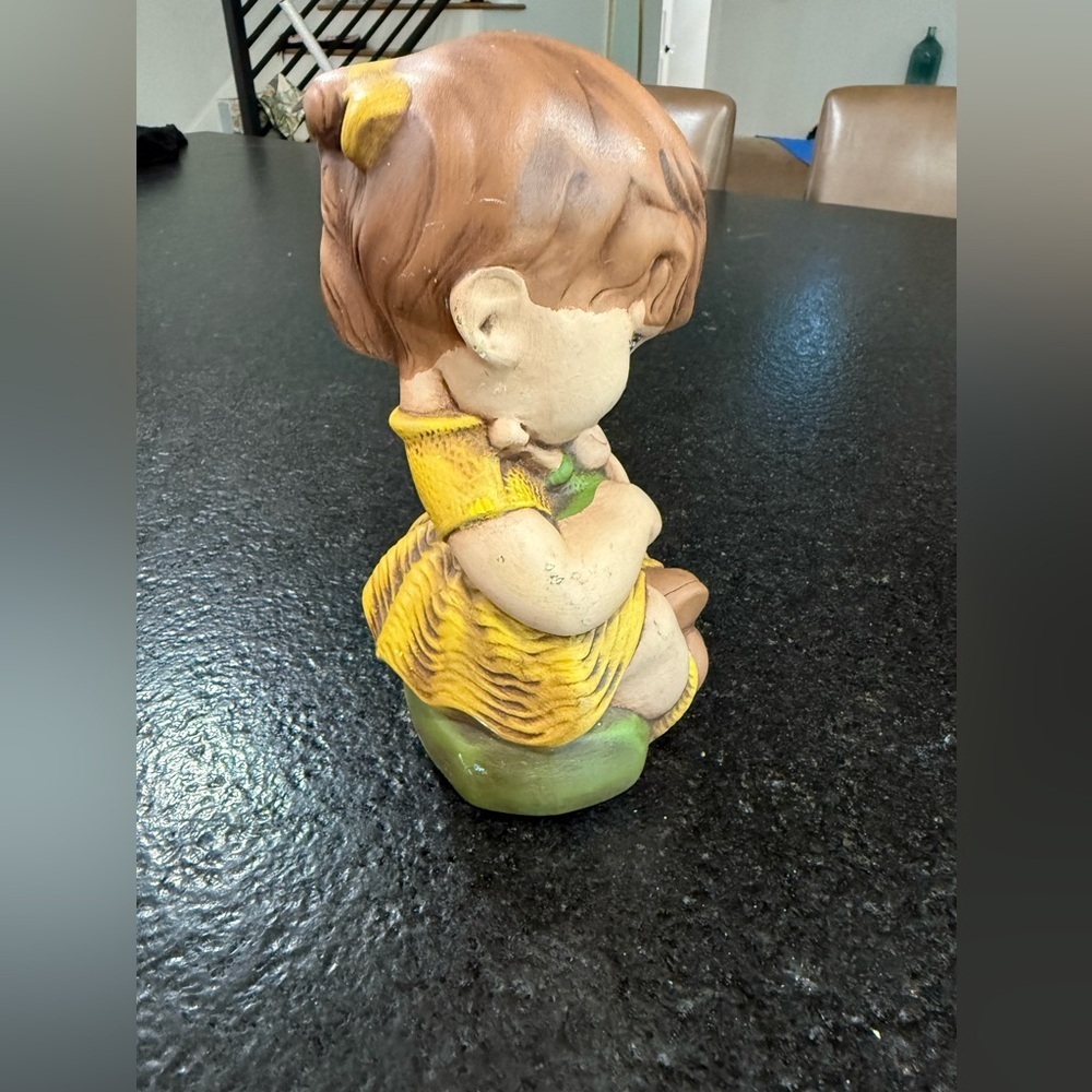 Vintage Gare 1969 Barbara Baldwin Girl With Doll Ceramic Figurine Paula β71 - Picture 9 of 13